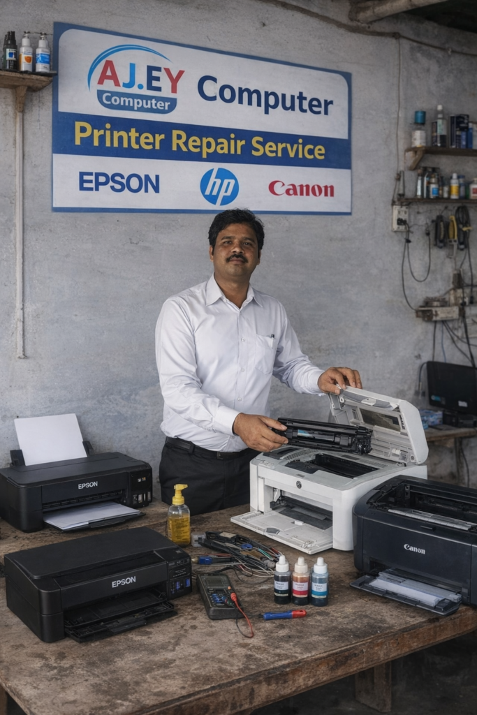 computer and printer repair in varanasi epson hp canon ajey computer sunderpur