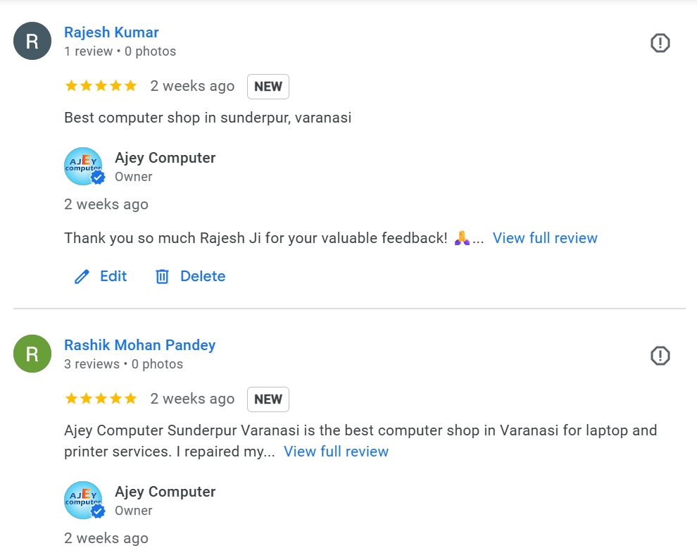 ajey computer google reviews sunderpur varanasi laptop printer cctv service