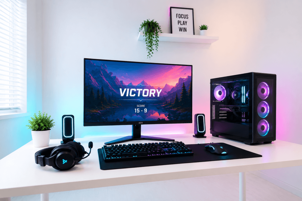 Custom Gaming PC Build Setup in Varanasi by Ajey Computer with RGB Gaming Desktop