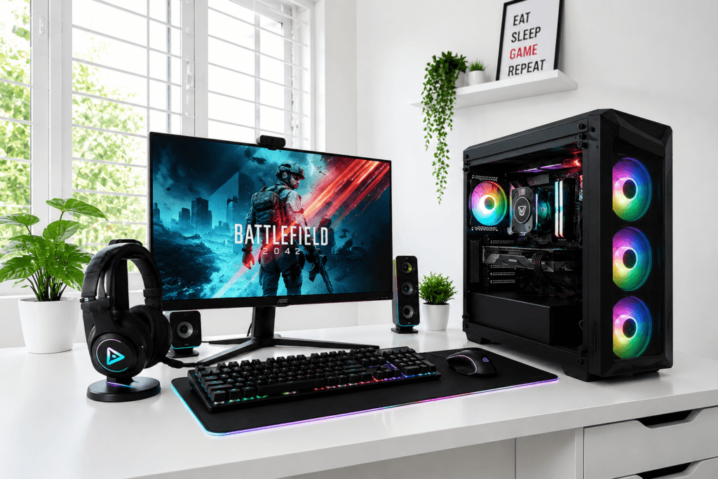 Custom Gaming PC Build Setup in Varanasi by Ajey Computer Powered by Ajey India
