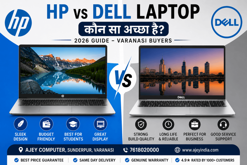 hp vs dell laptop comparison varanasi