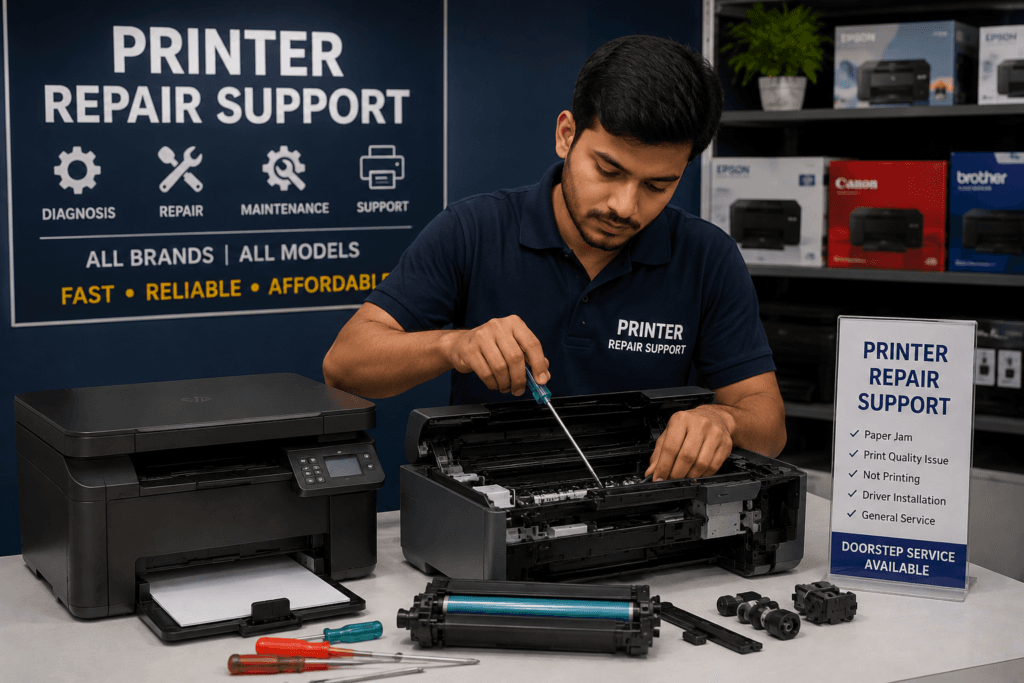 Printer repair support service in Varanasi by Ajey Computer near BHU