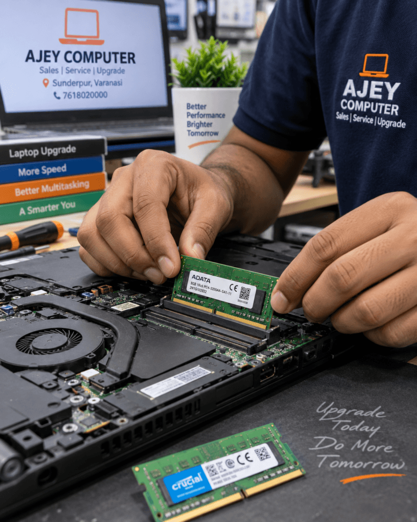 RAM upgrade in Varanasi at Ajey Computer